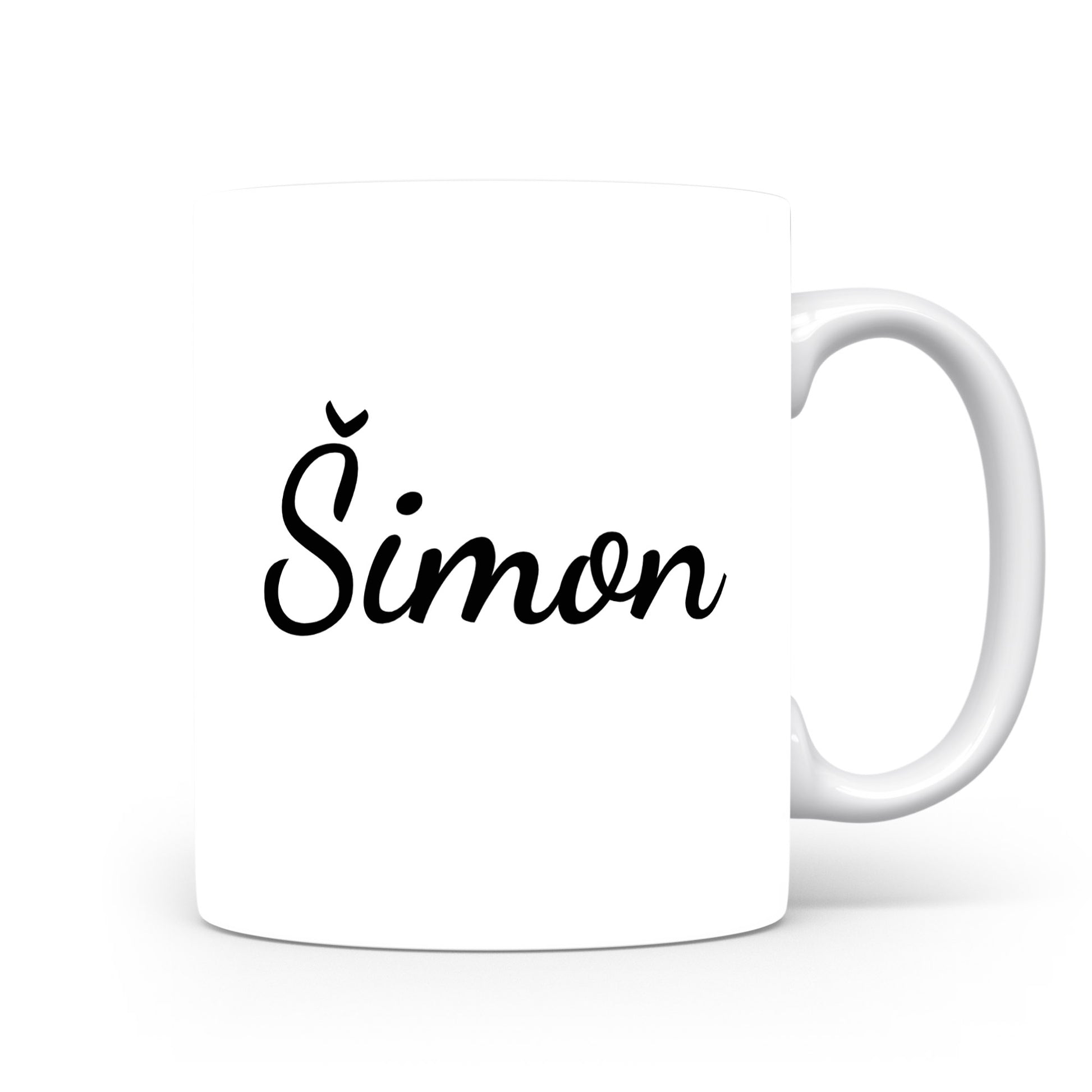 Hrnek se jménem Šimon | Minimalistický pánský hrnek
