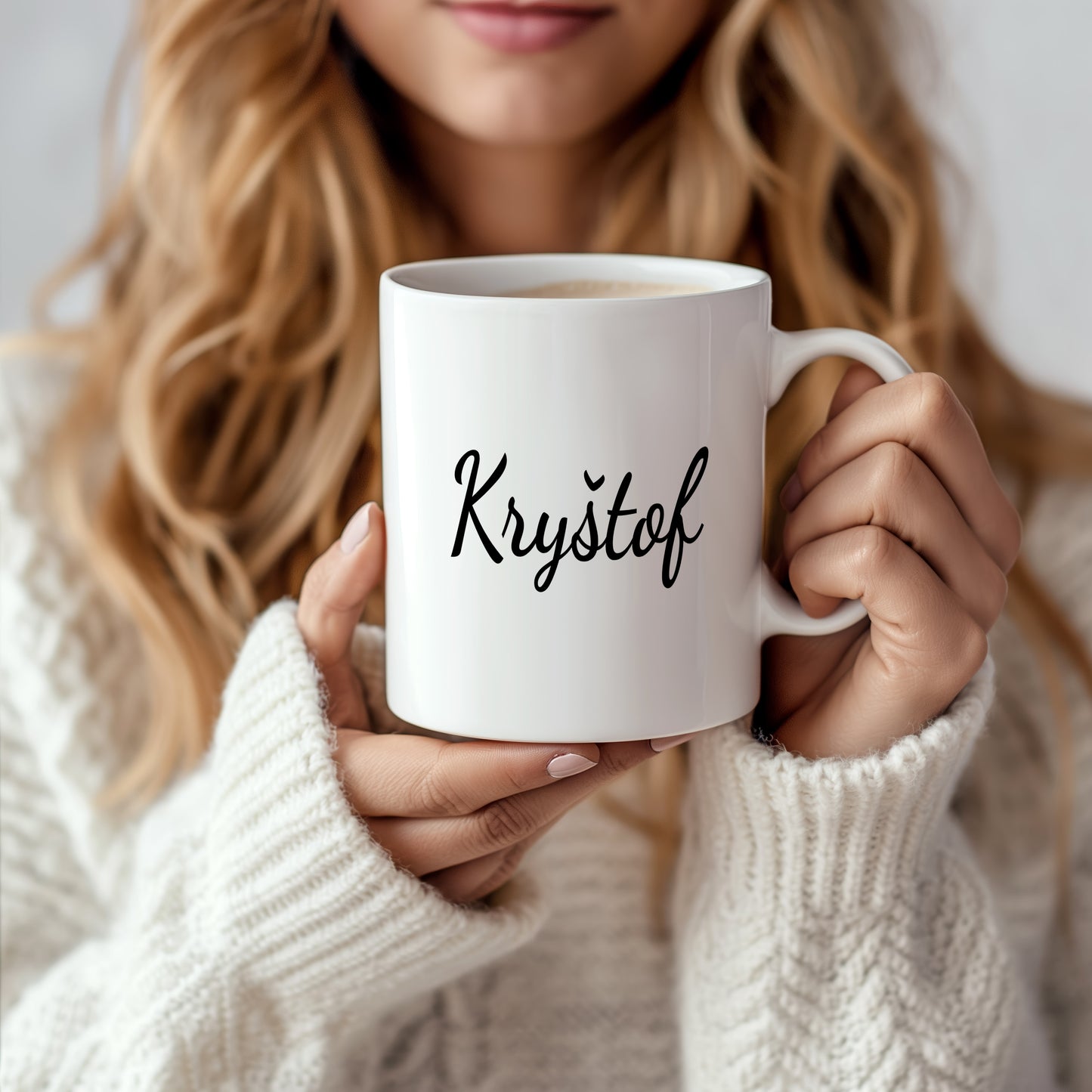 Hrnek se jménem Kryštof – minimalistický styl pro muže