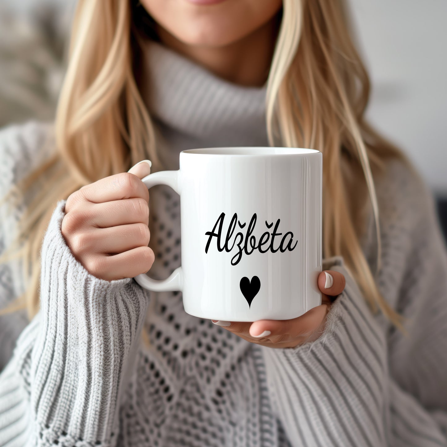 Hrnek se jménem Alžběta – romantický styl se srdcem