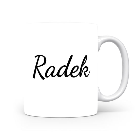 Hrnek se jménem Radek | Minimalistický pánský hrnek
