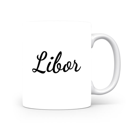 Hrnek se jménem Libor | Minimalistický pánský hrnek