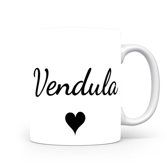 Hrnek se jménem Vendula | Romantický hrnek se srdcem