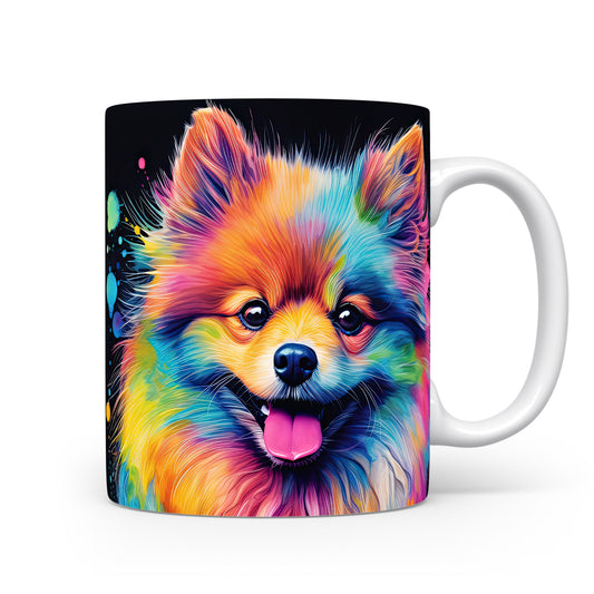 Hrnek s barevným pomeranianem