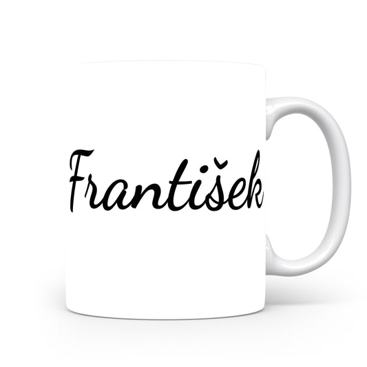 Hrnek se jménem František | Minimalistický pánský hrnek