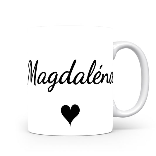 Hrnek se jménem Magdaléna | Romantický hrnek se srdcem