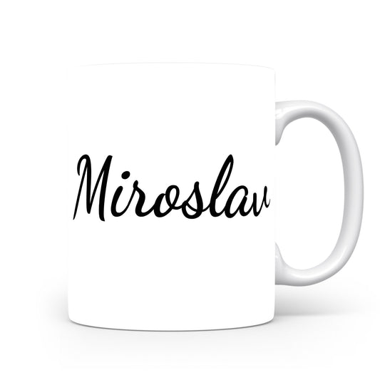 Hrnek se jménem Miroslav | Minimalistický pánský hrnek