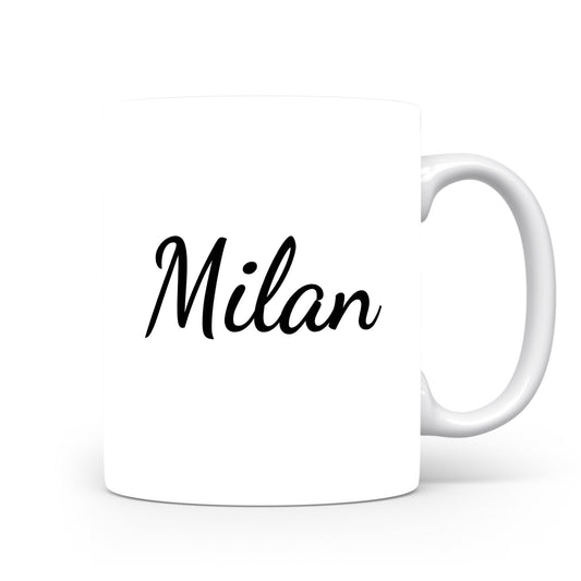Hrnek se jménem Milan | Minimalistický pánský hrnek