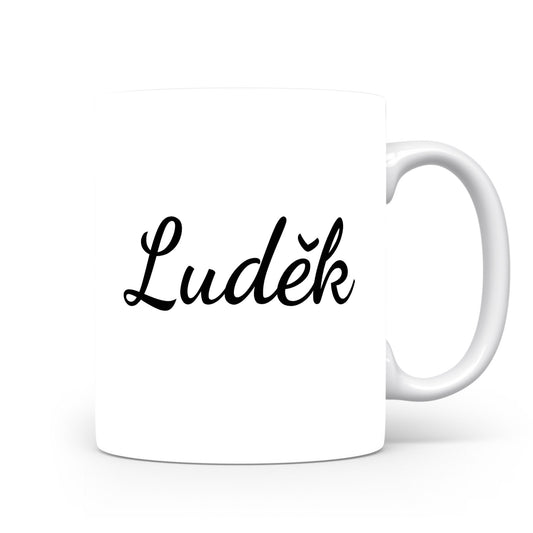 Hrnek se jménem Luděk | Minimalistický pánský hrnek
