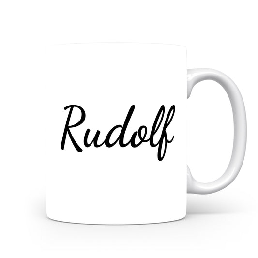 Hrnek se jménem Rudolf | Minimalistický pánský hrnek