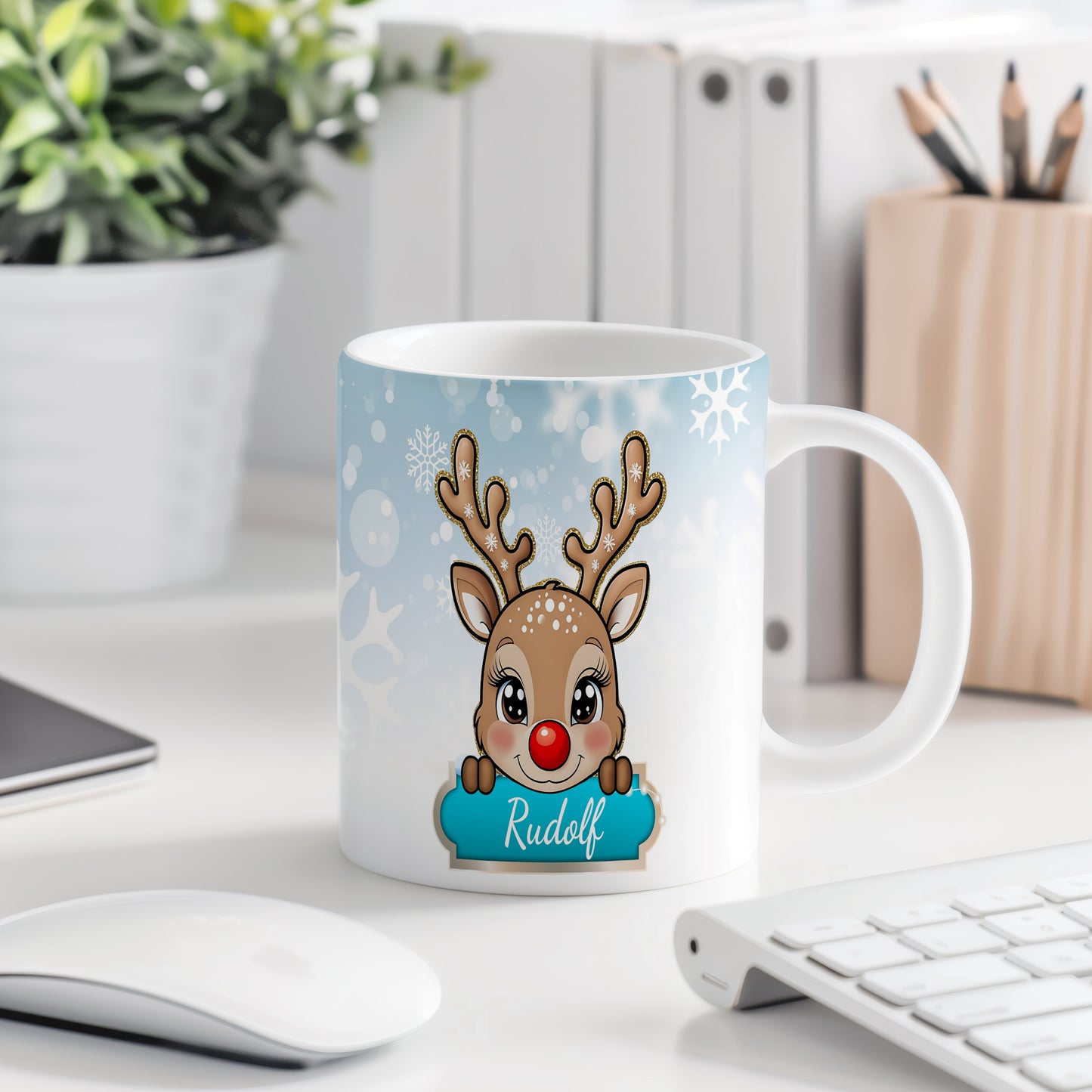 Hrnek se jménem Rudolf – dětský motiv se sobem