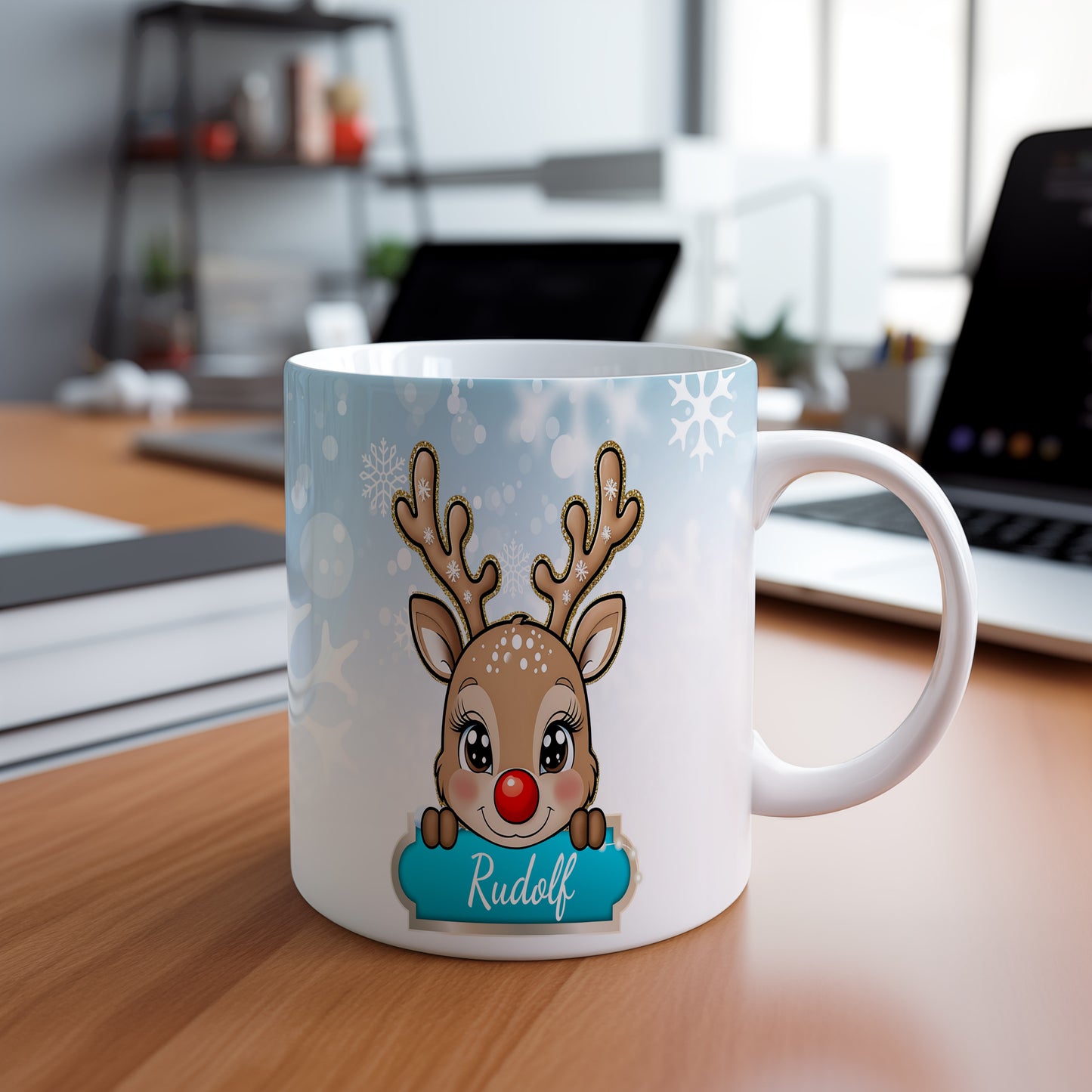 Hrnek se jménem Rudolf – dětský motiv se sobem