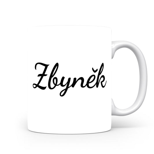 Hrnek se jménem Zbyněk | Minimalistický pánský hrnek