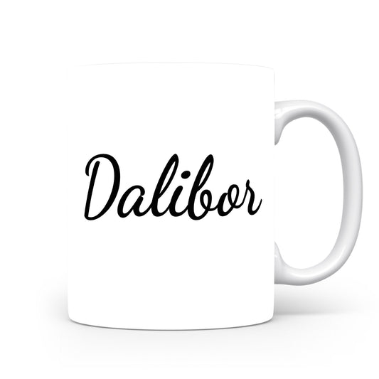 Hrnek se jménem Dalibor | Minimalistický pánský hrnek