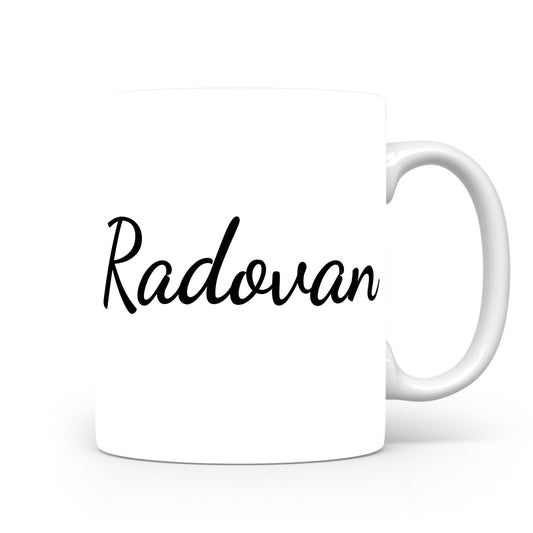 Hrnek se jménem Radovan | Minimalistický pánský hrnek