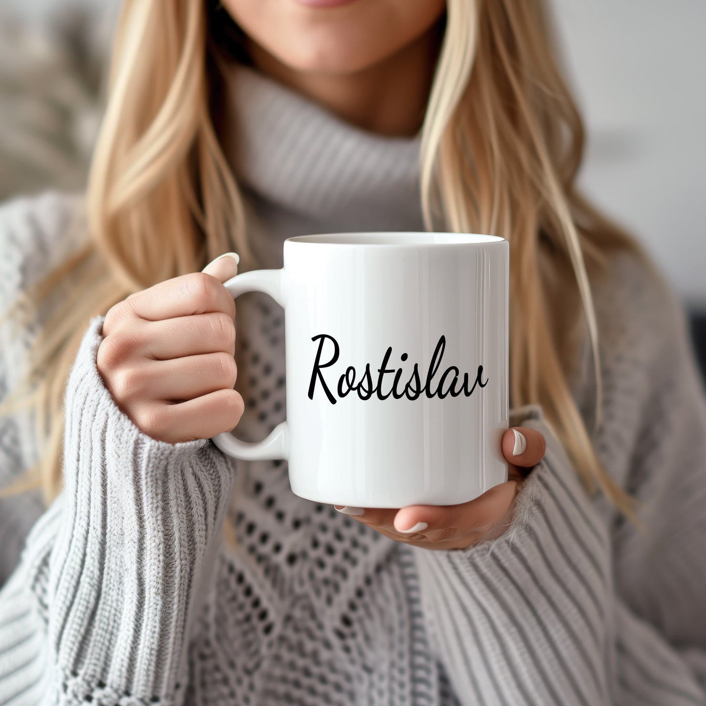Hrnek se jménem Rostislav – minimalistický styl pro muže
