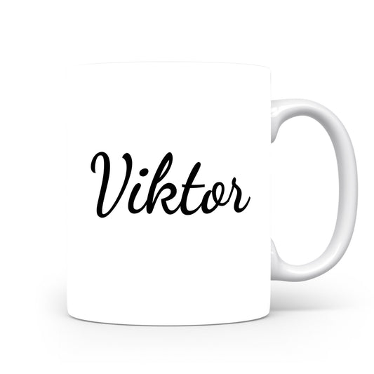 Hrnek se jménem Viktor | Minimalistický pánský hrnek