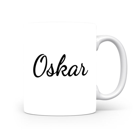 Hrnek se jménem Oskar | Minimalistický pánský hrnek