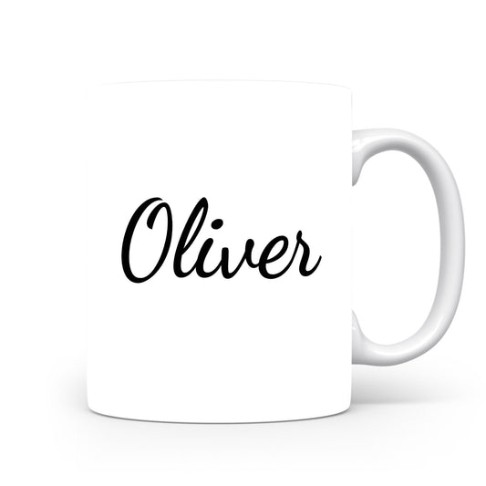 Hrnek se jménem Oliver | Minimalistický pánský hrnek