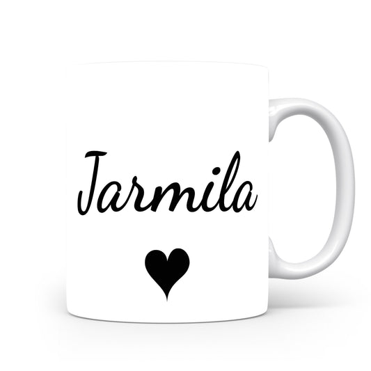 Hrnek se jménem Jarmila | Romantický hrnek se srdcem