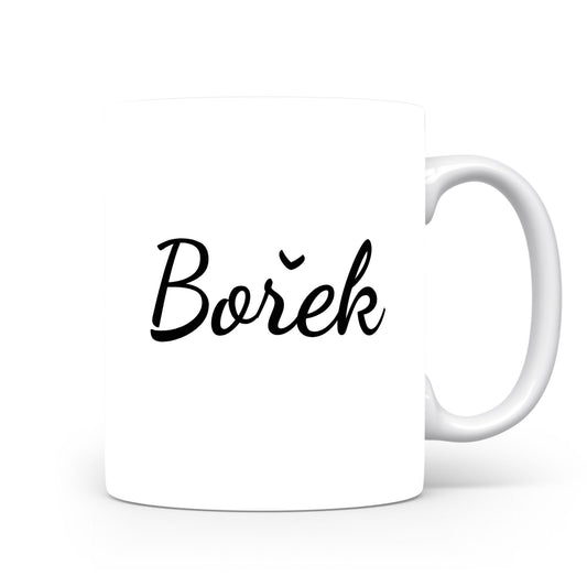 Hrnek se jménem Borěk | Minimalistický pánský hrnek