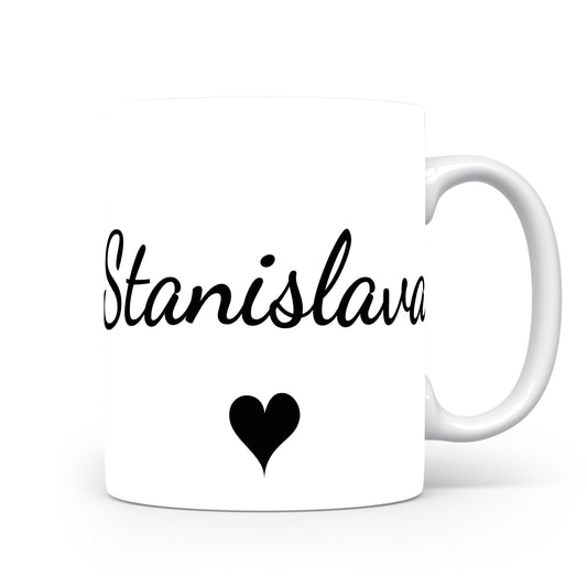 Hrnek se jménem Stanislava | Romantický hrnek se srdcem