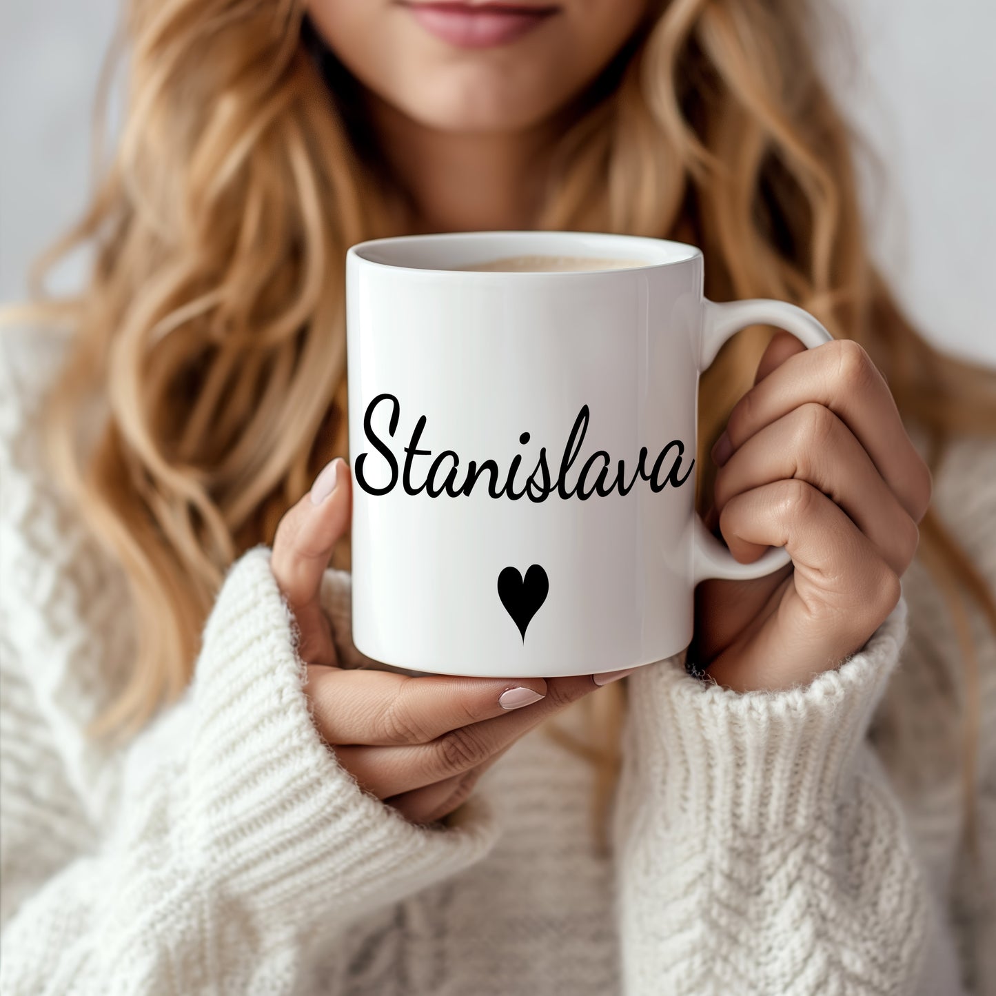 Hrnek se jménem Stanislava – romantický styl se srdcem