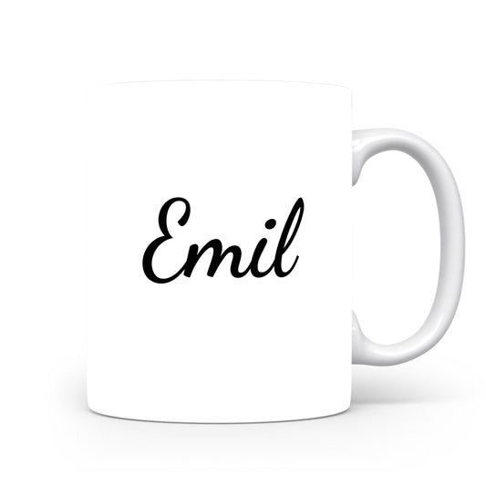 Hrnek se jménem Emil | Minimalistický pánský hrnek