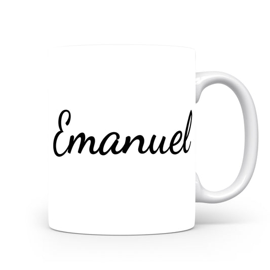 Hrnek se jménem Emanuel | Minimalistický pánský hrnek