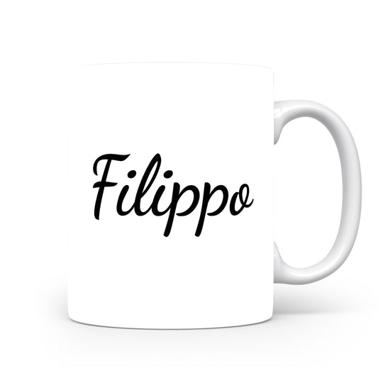Hrnek se jménem Filippo | Minimalistický pánský hrnek
