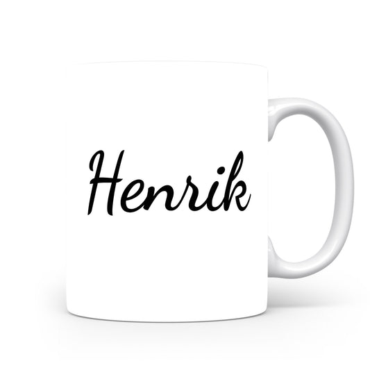 Hrnek se jménem Henrik | Minimalistický pánský hrnek
