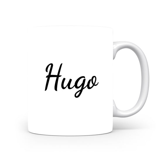 Hrnek se jménem Hugo | Minimalistický pánský hrnek