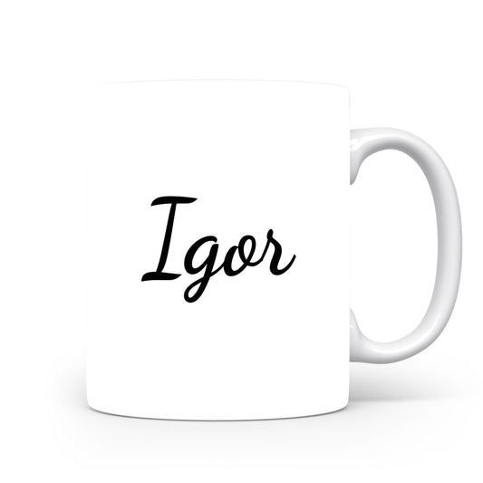 Hrnek se jménem Igor | Minimalistický pánský hrnek