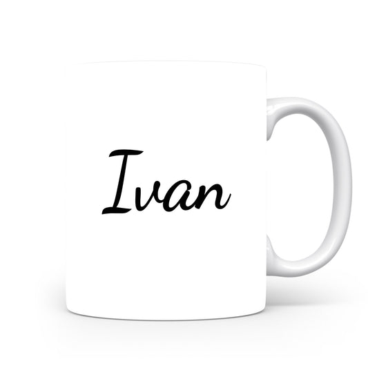 Hrnek se jménem Ivan | Minimalistický pánský hrnek