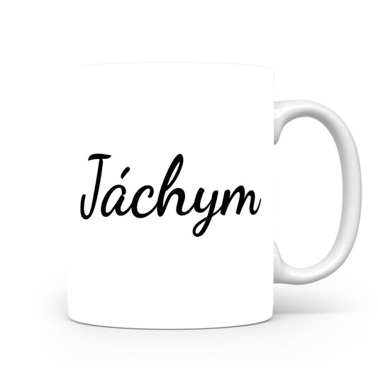 Hrnek se jménem Jáchym | Minimalistický pánský hrnek
