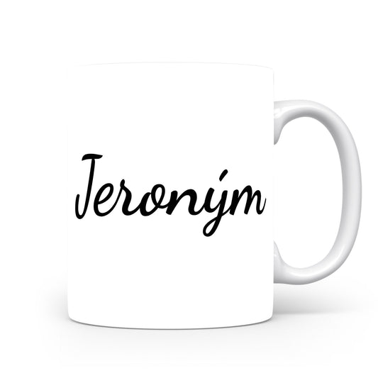 Hrnek se jménem Jeroným | Minimalistický pánský hrnek