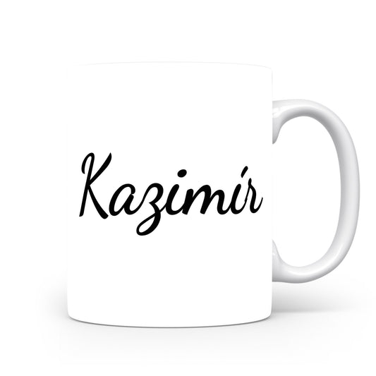 Hrnek se jménem Kazimír | Minimalistický pánský hrnek