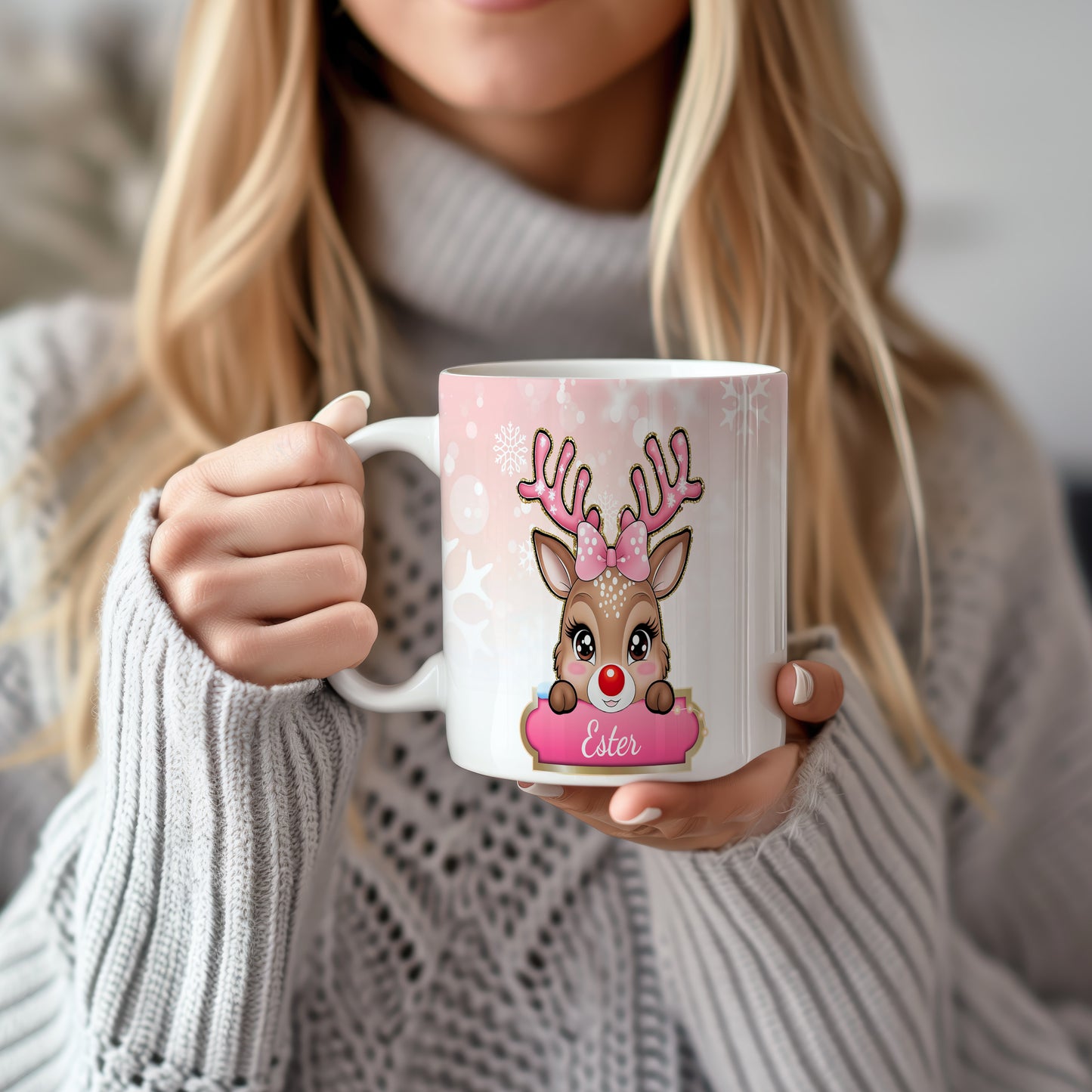 Hrnek se jménem Ester – dětský motiv se sobem