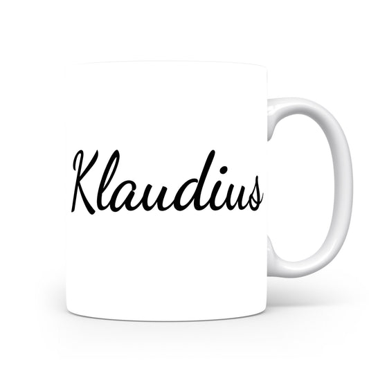 Hrnek se jménem Klaudius | Minimalistický pánský hrnek