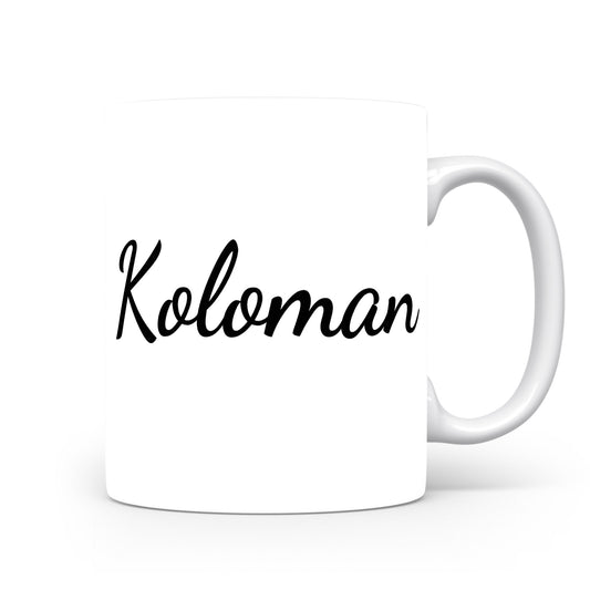 Hrnek se jménem Koloman | Minimalistický pánský hrnek