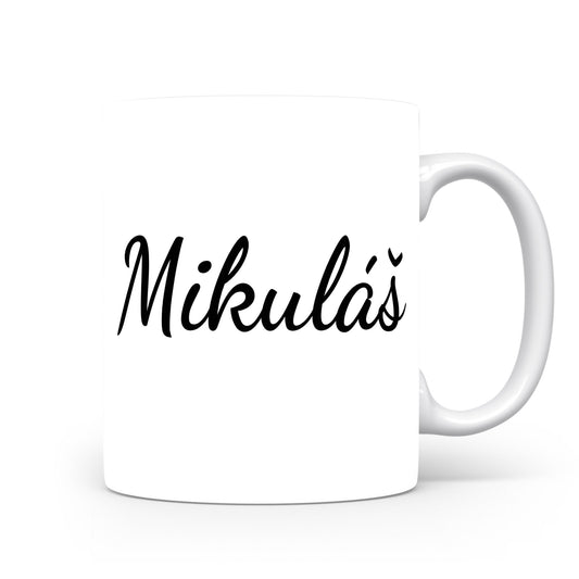 Hrnek se jménem Mikuláš | Minimalistický pánský hrnek