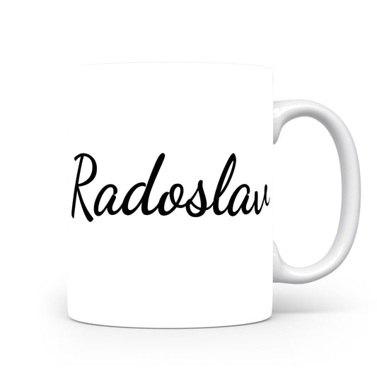 Hrnek se jménem Radoslav | Minimalistický pánský hrnek