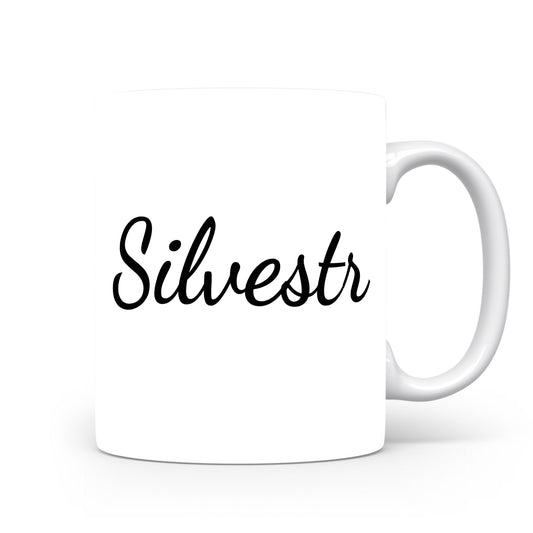 Hrnek se jménem Silvestr | Minimalistický pánský hrnek