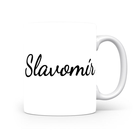 Hrnek se jménem Slavomír | Minimalistický pánský hrnek