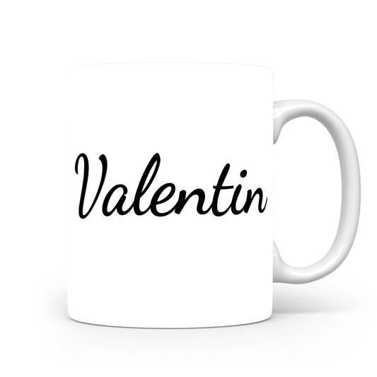 Hrnek se jménem Valentin | Minimalistický pánský hrnek