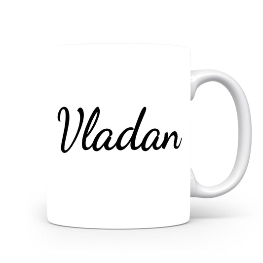 Hrnek se jménem Vladan | Minimalistický pánský hrnek