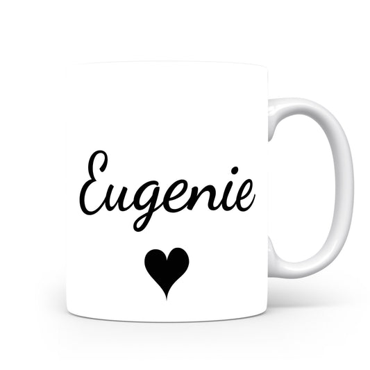 Hrnek se jménem Eugenie | Romantický hrnek se srdcem