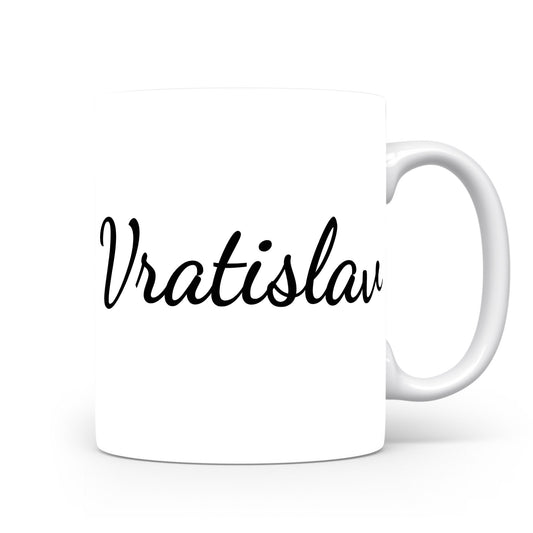 Hrnek se jménem Vratislav | Minimalistický pánský hrnek