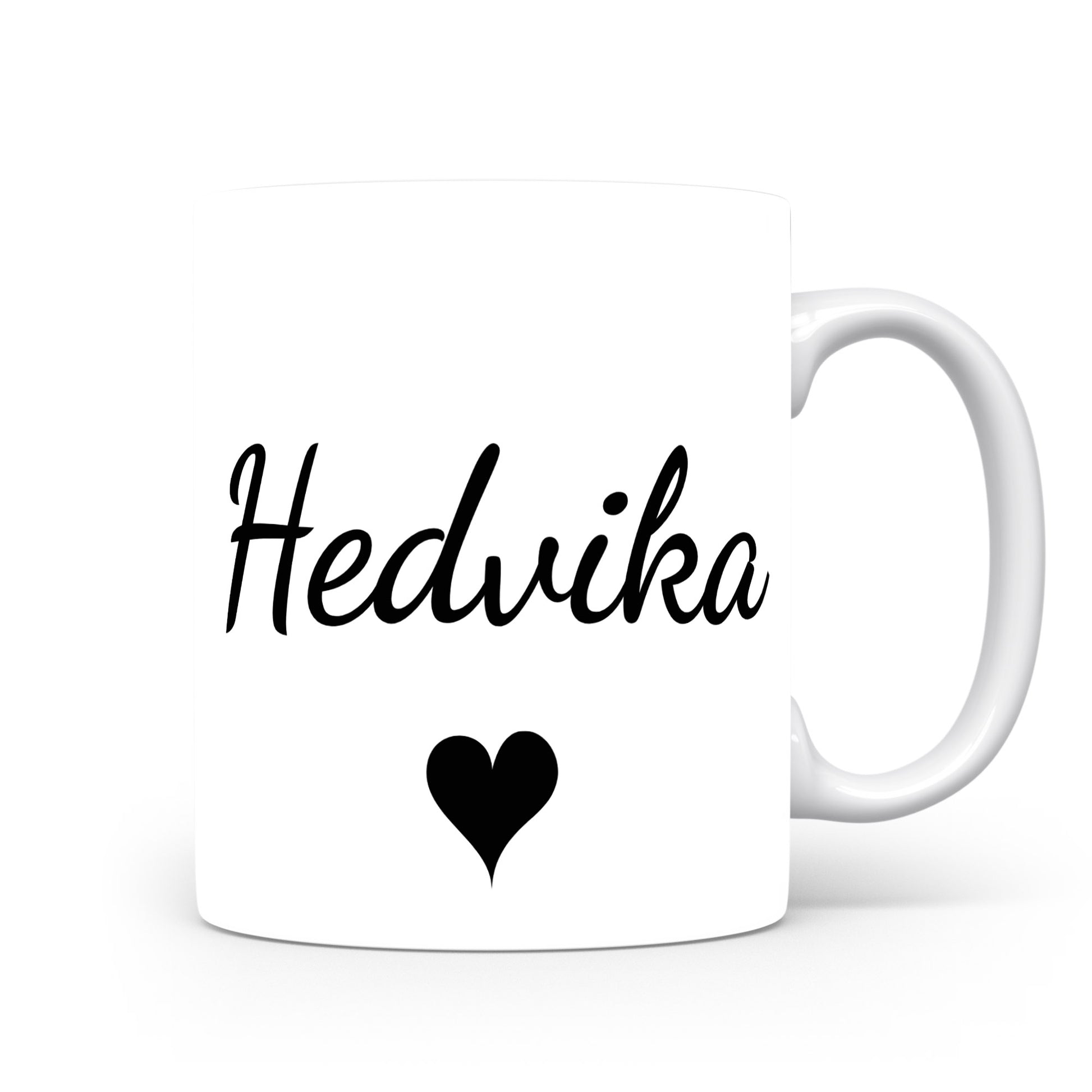 Hrnek se jménem Hedvika | Romantický hrnek se srdcem