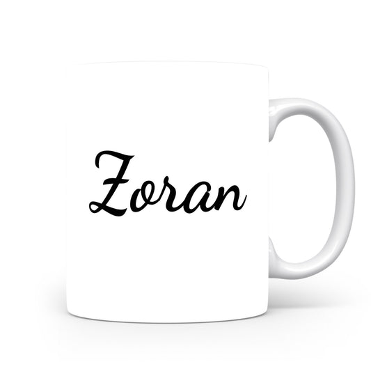 Hrnek se jménem Zoran | Minimalistický pánský hrnek