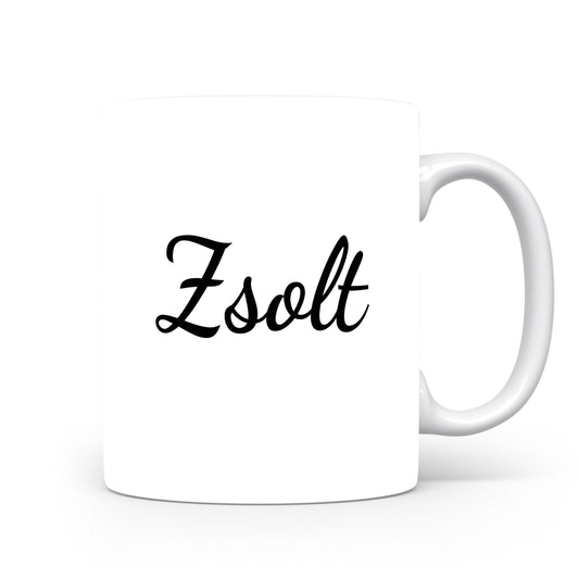 Hrnek se jménem Zsolt | Monogram bez květin
